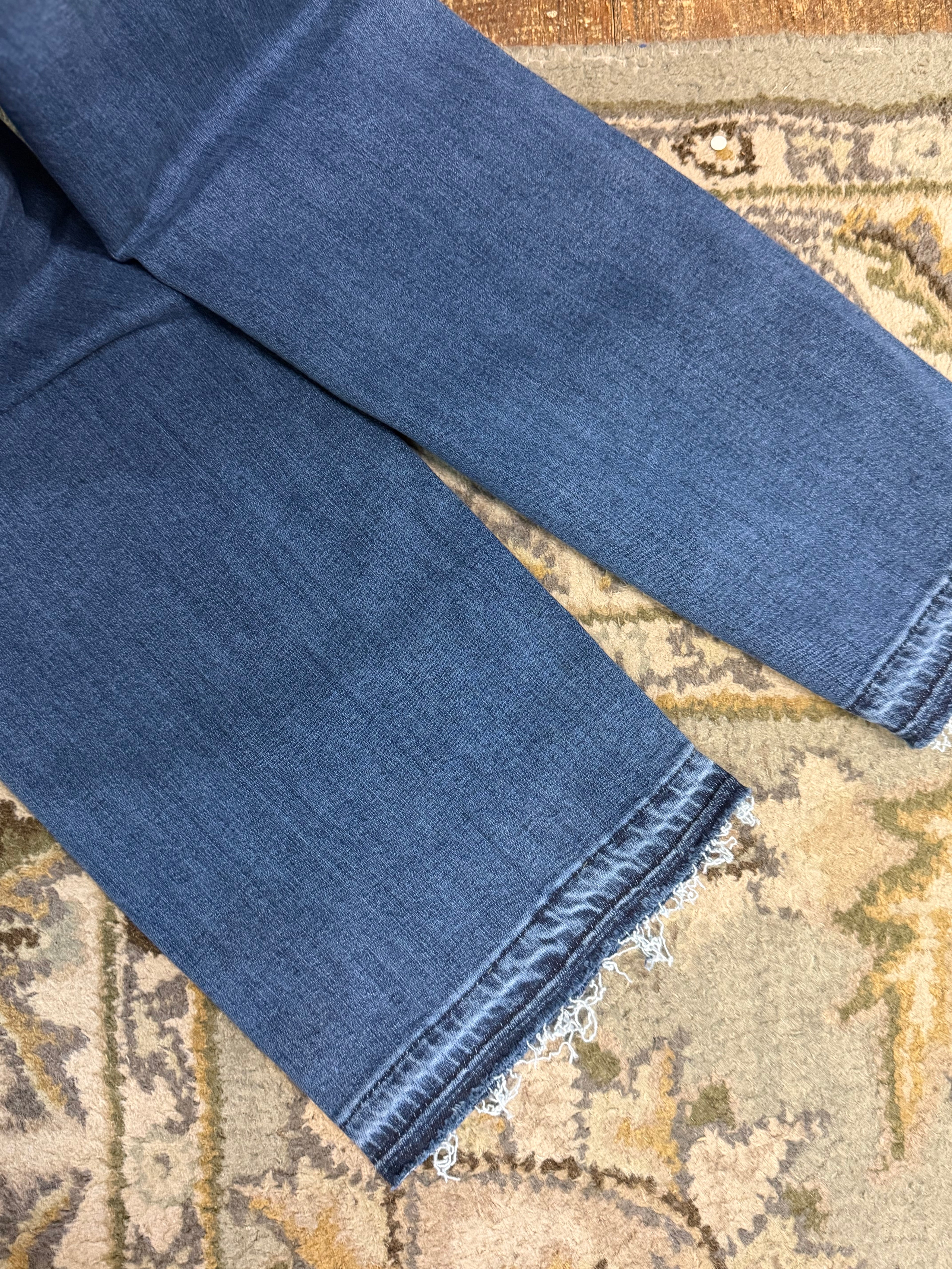 Risen mid-size shadow hem crop jean 1166