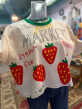 Strawberry graphic print t-shirt