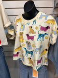 Dog cotton crop t-shirt