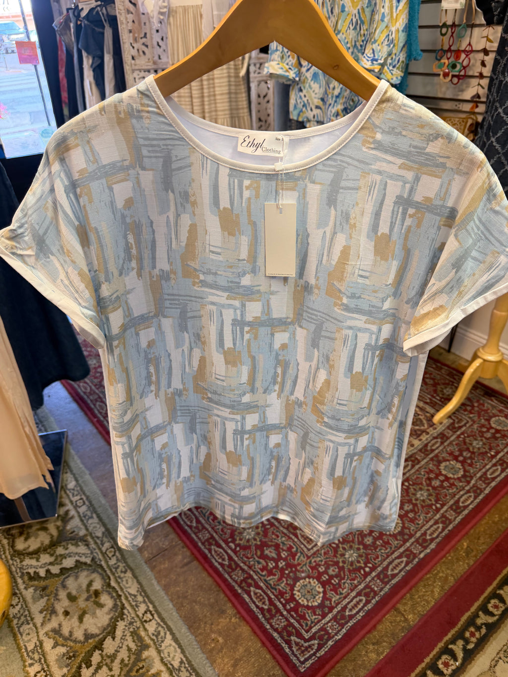 Subtle print top