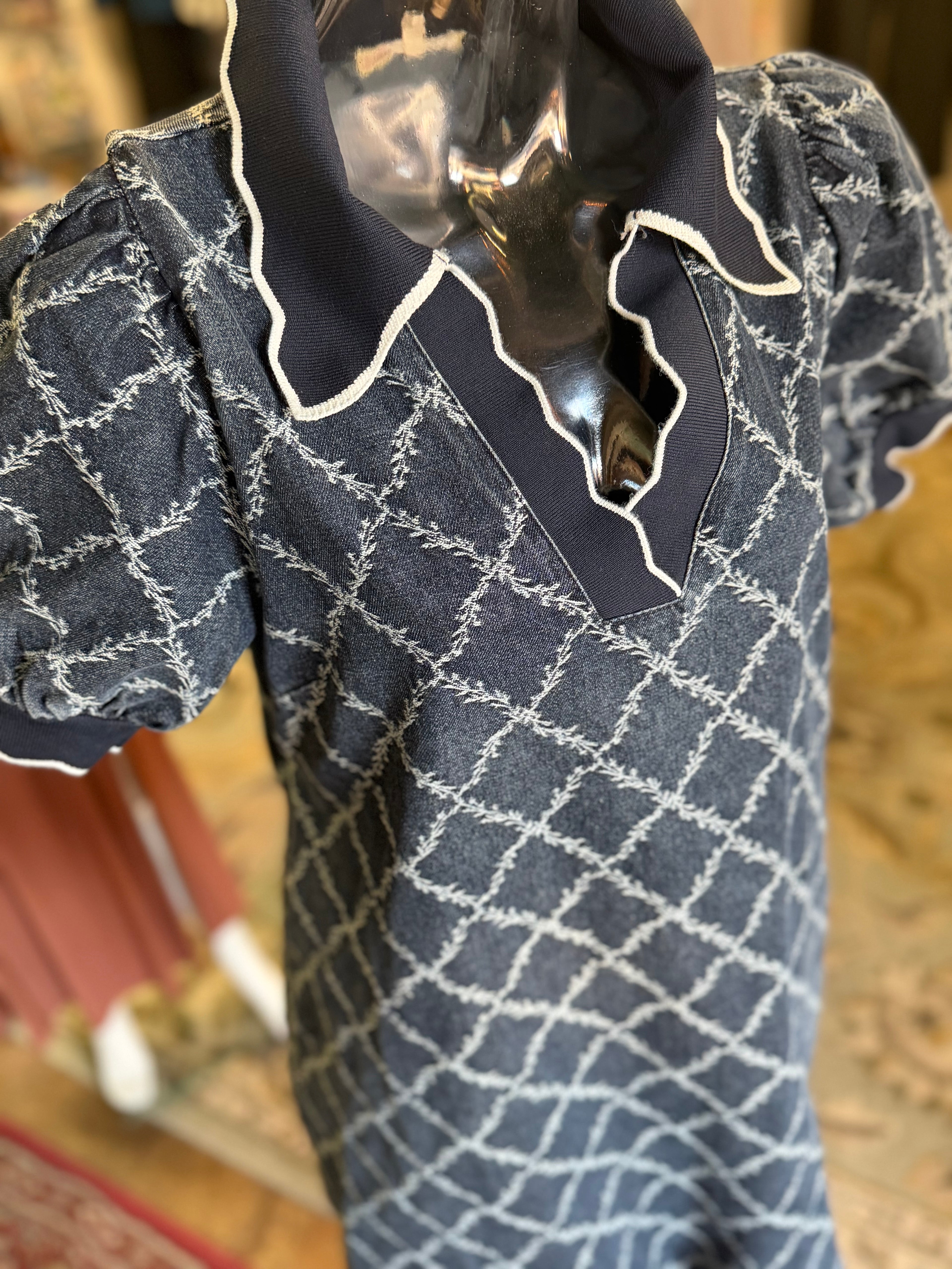 short sleeve denim dress