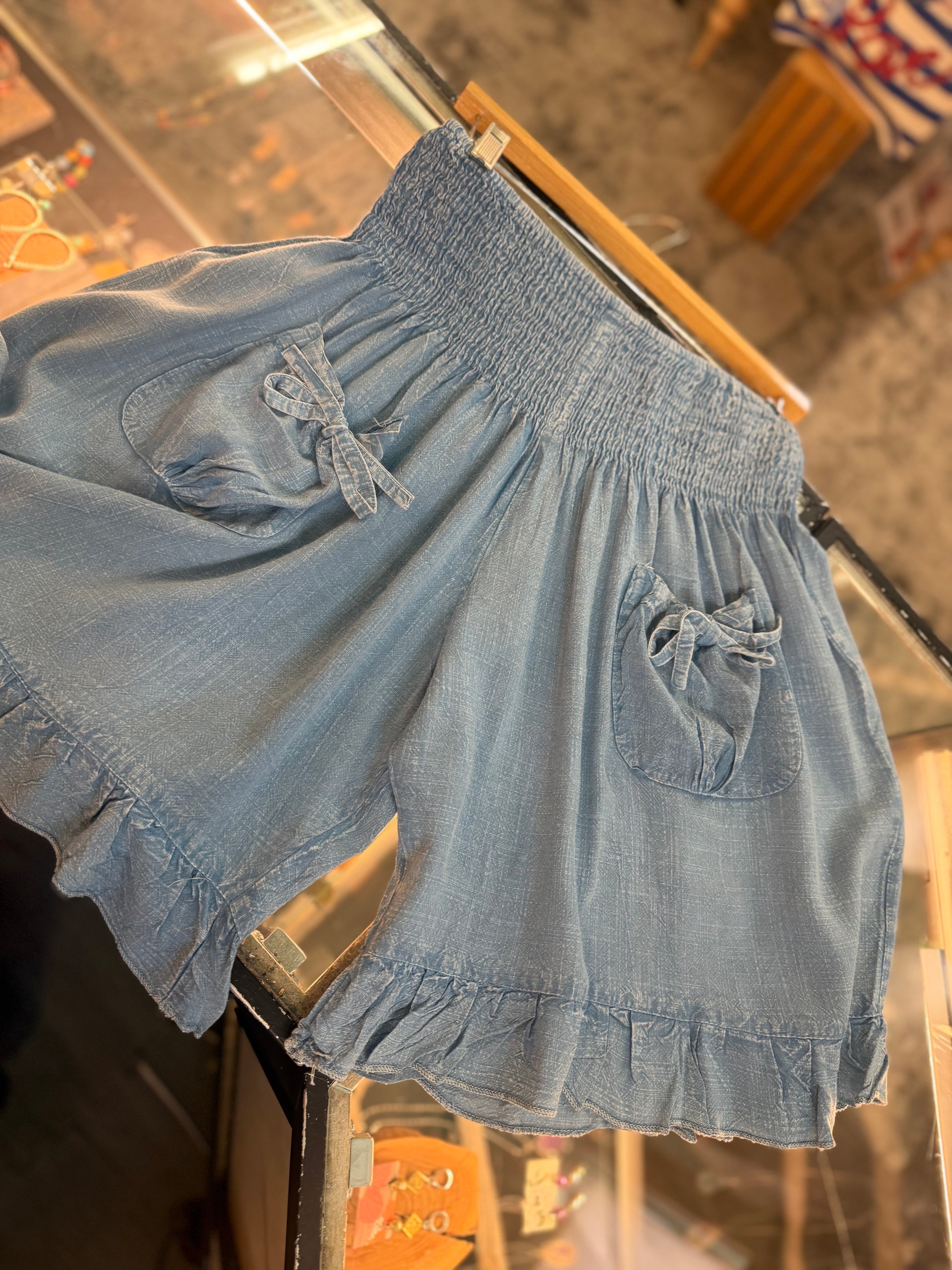 ruffle shorts