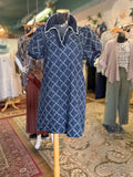short sleeve denim dress