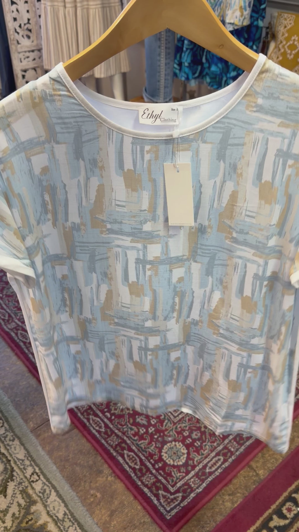 Subtle print top