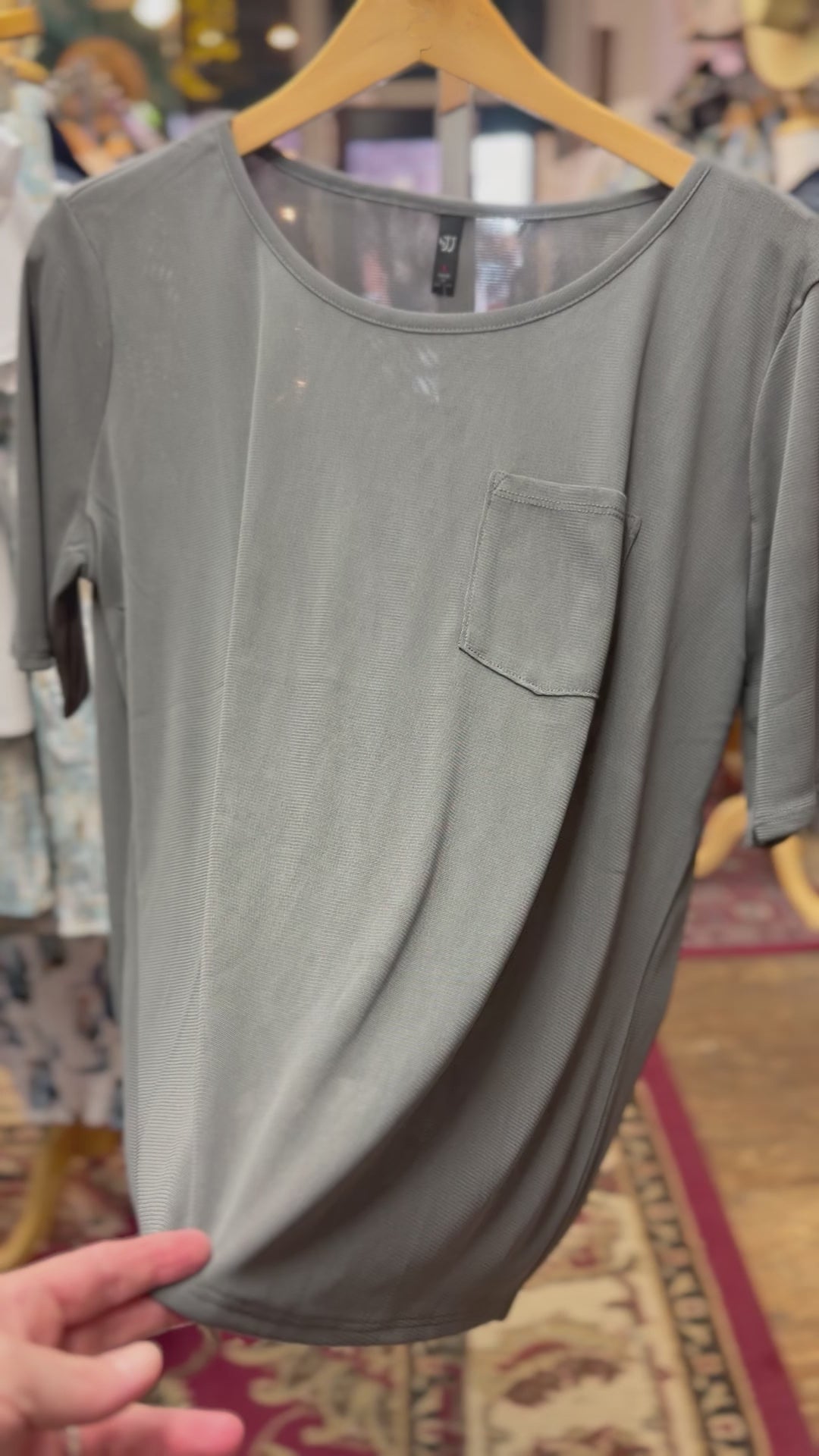 Double layer mesh long short sleeve top